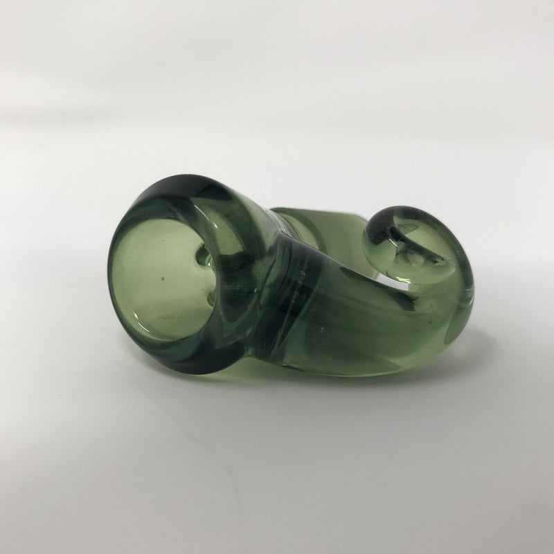 UV CFL Iced Potion Black T Glass 18mm Fully Worked Slide - Smoke ATX