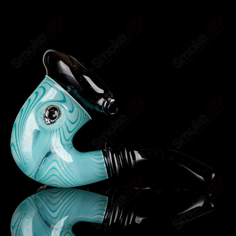Stealie Milli Sherlock (White/Aqua Linework with Black Accents) JMass - Smoke ATX