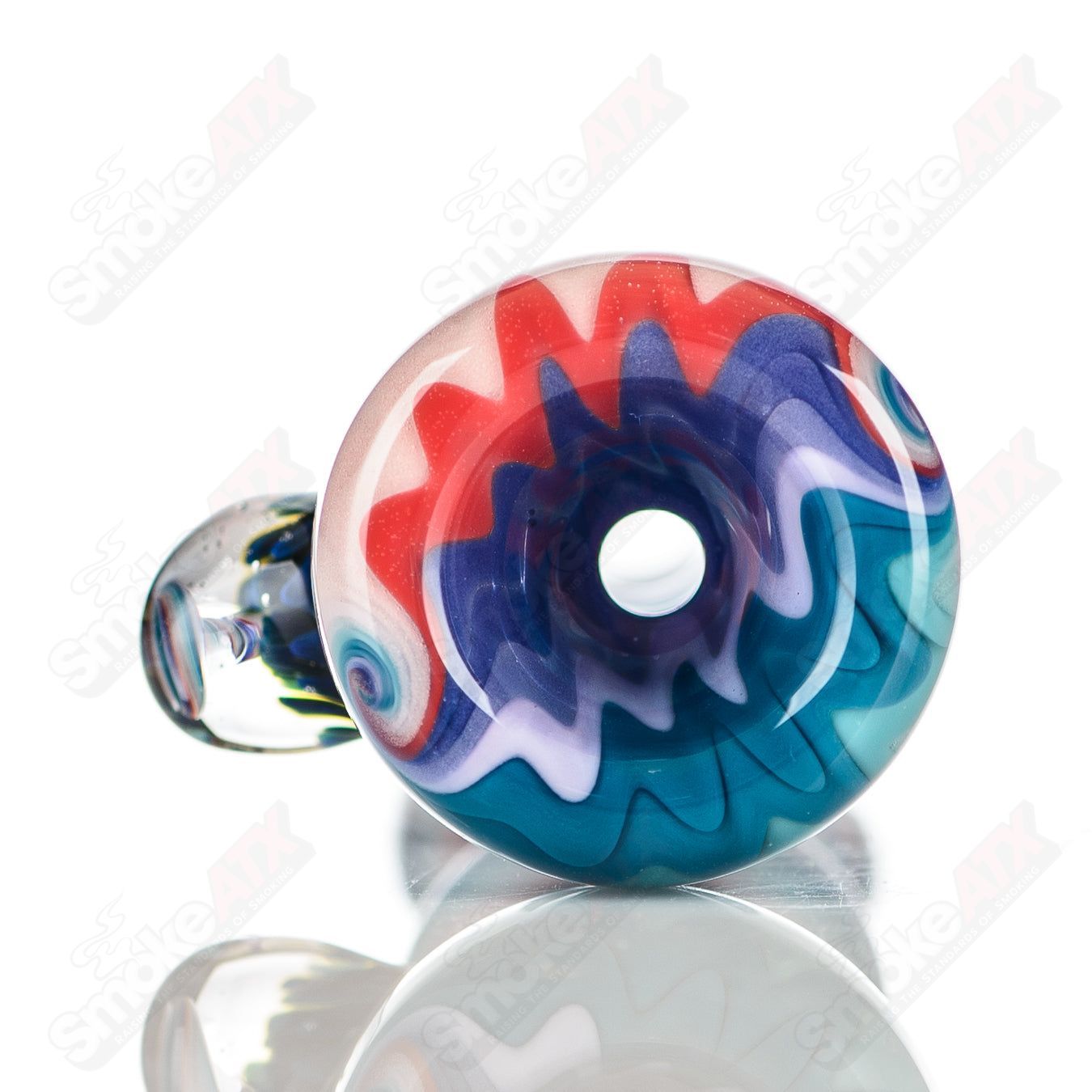 #12 Wig Wag Chillum Katy Wright Glass - Smoke ATX