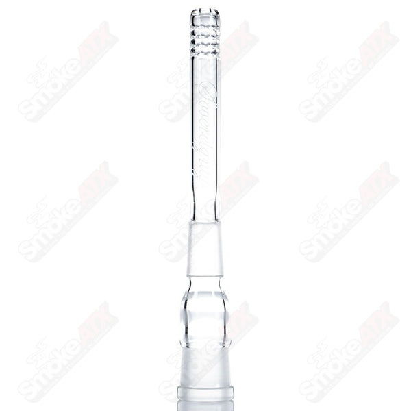 18/18mm 4.5"  Gridded Downstem Sovereignty Glass - Smoke ATX