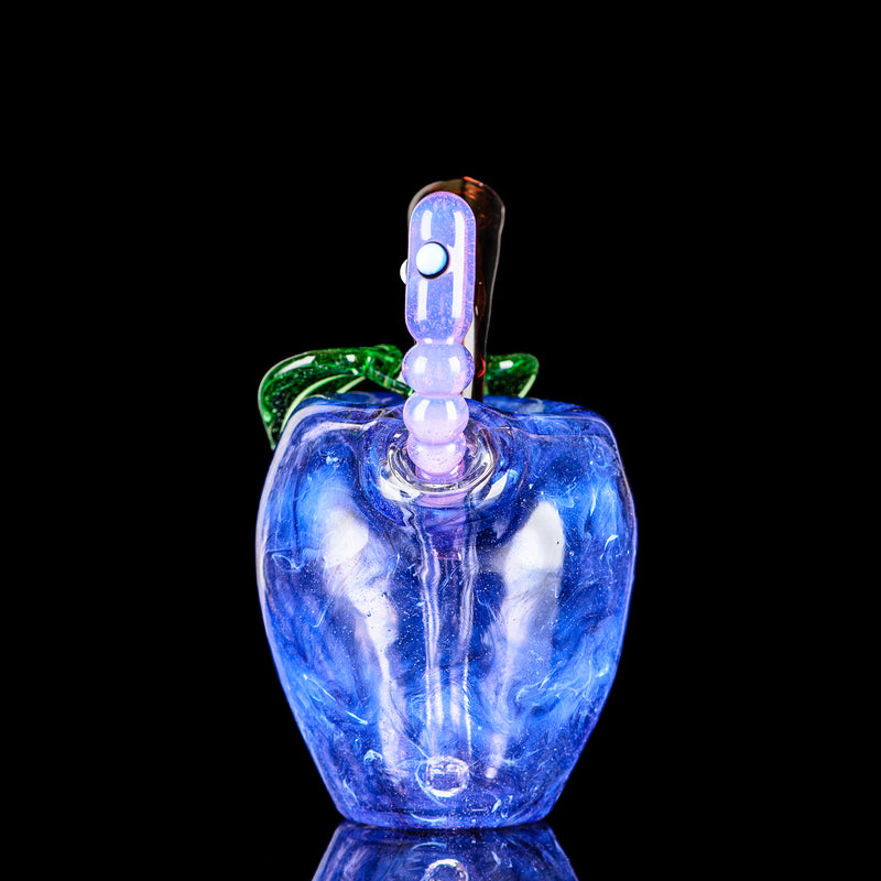 Purple Apple Rig w/ Worm Dabber Pouch Glass - Smoke ATX