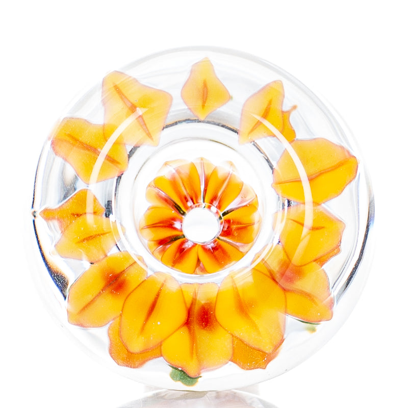 #4 14mm Flower Marble Bowl by Swan Glass