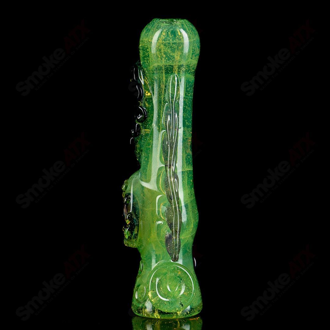 #1 Octopus Chillum by Mako Glass - Smoke ATX 