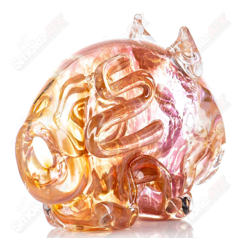 Buffalo Totem (Slag Blood) Pipe Glass by Nobody - Smoke ATX 