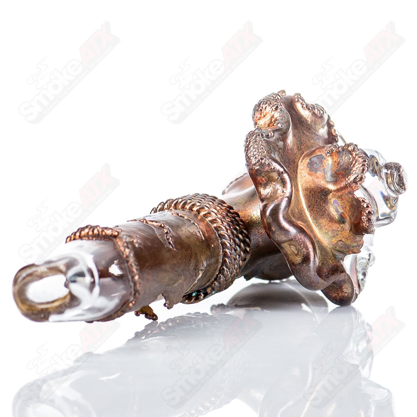 Electroformed Gear Chillum with Rugged Accents by Zack P x Snic - Smoke ATX