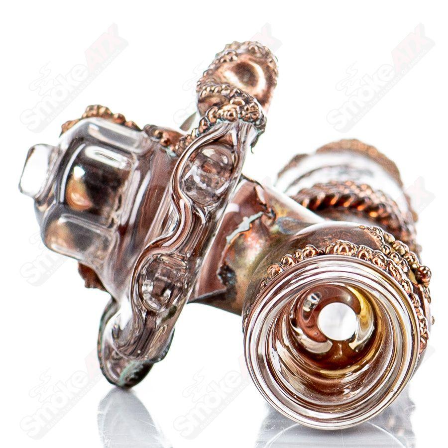 Electroformed Gear Chillum with Rugged Accents by Zack P x Snic - Smoke ATX