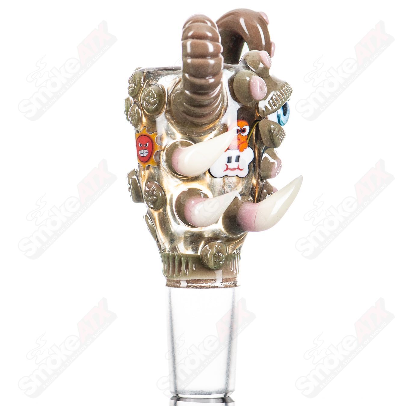 Electrum, Spanish Olive 18mm bowl Slide Micro X Slat - Smoke ATX