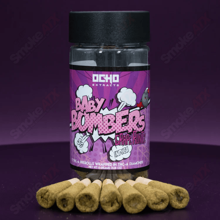 5g Grape Runtz THCa Ocho Baby Bombers - Smoke ATX 