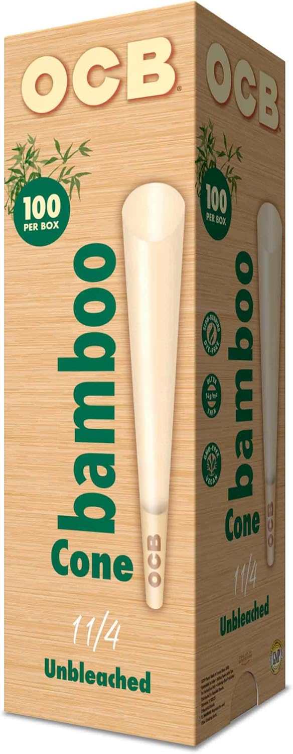 100pk Bamboo 1 1/4 Cones OCB