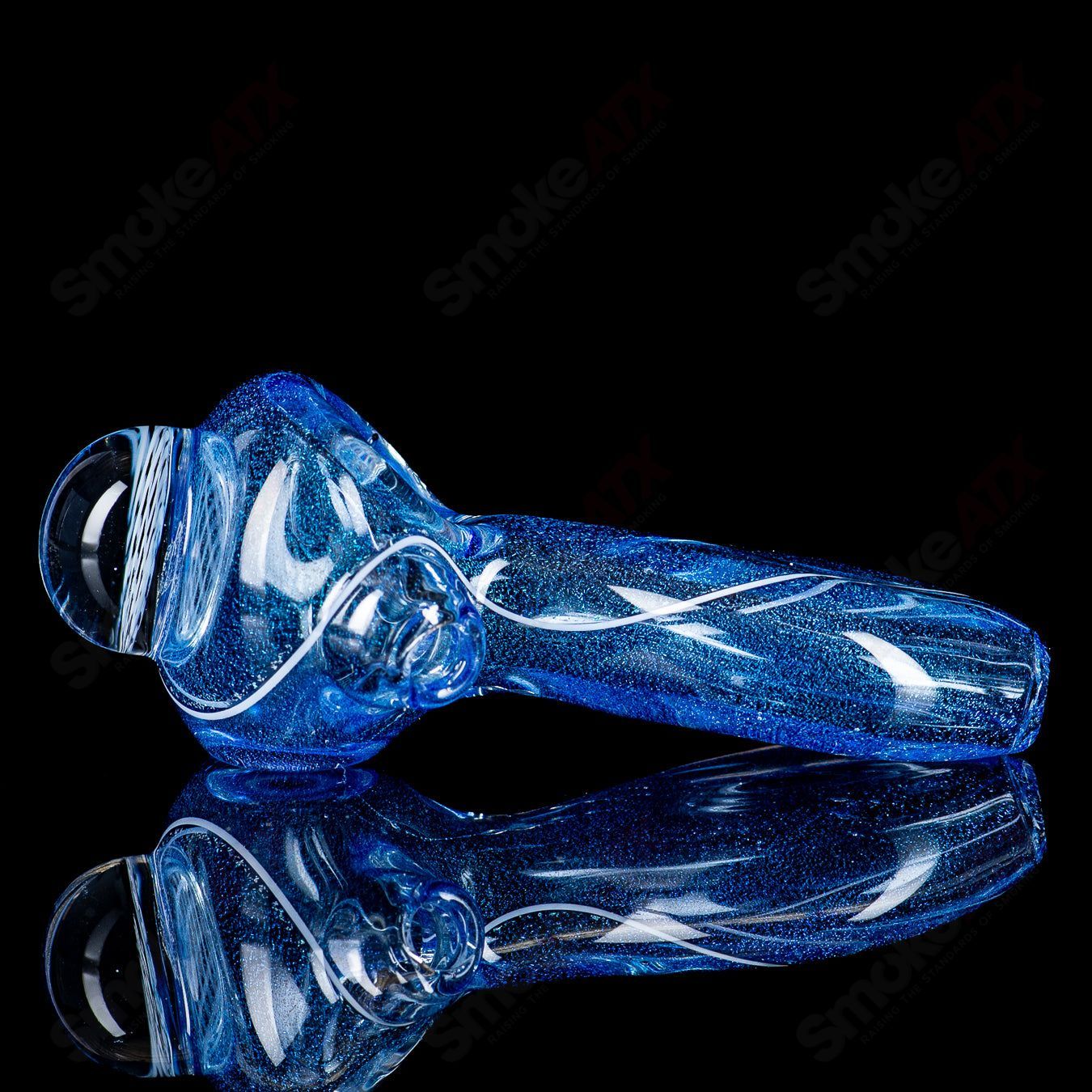 #3 Medium Dichro Spoon (Over Cobalt) by SPG - Smoke ATX