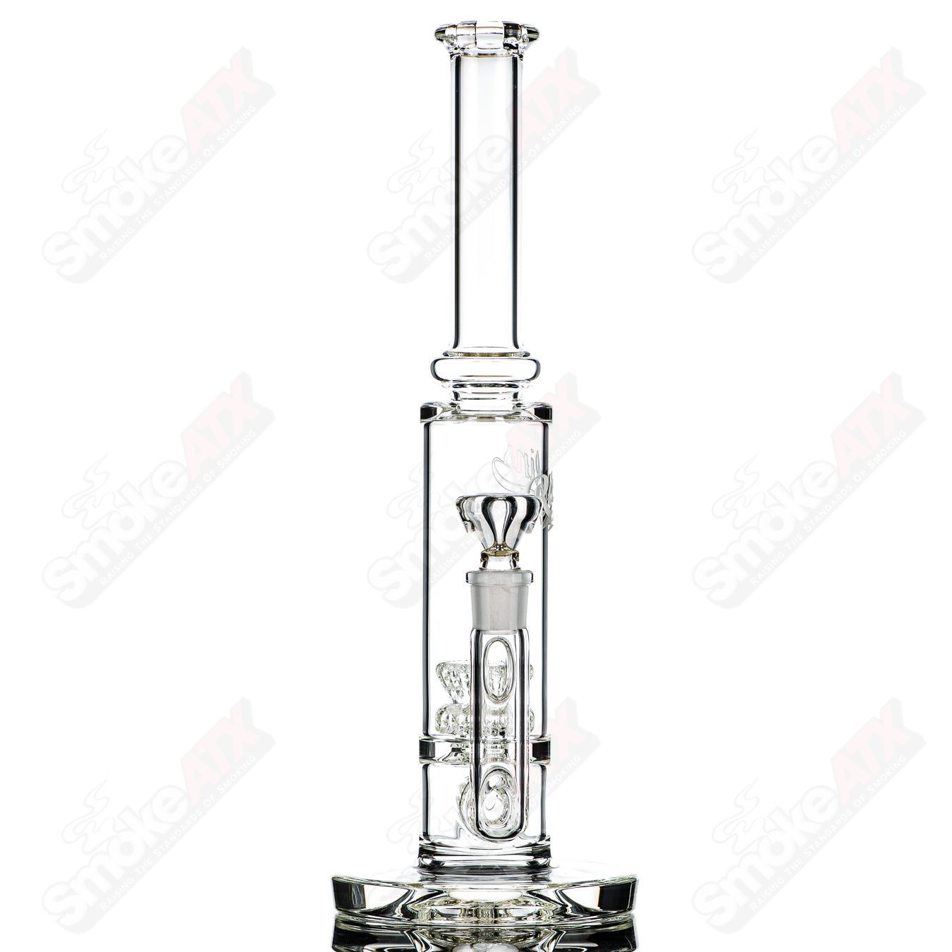 60mm UV Horizonline/Crown Perc Tube  Rawlins Glass - Smoke ATX