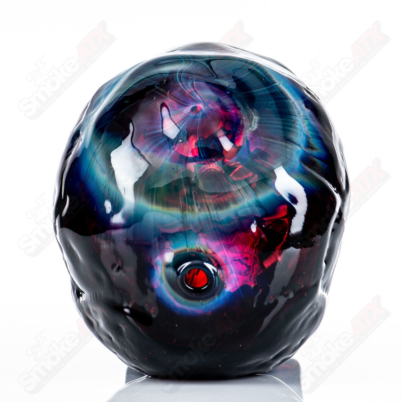 Fumed  Skull Dry Pipe by Team Snodgrass - Smoke ATX 