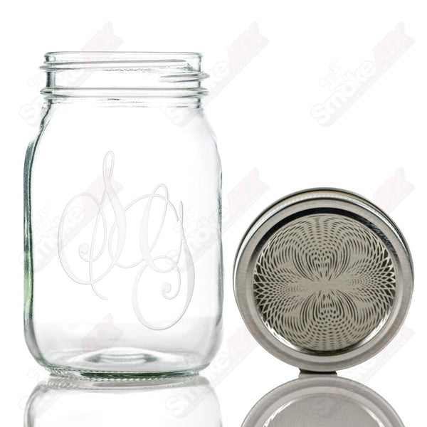 SG Monogram Logo Mason Jar Sovereignty - Smoke ATX