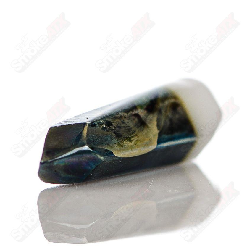 Marbled UV Terp Crystal w Blue GLOW Top Accent Phil Siegel - Smoke ATX