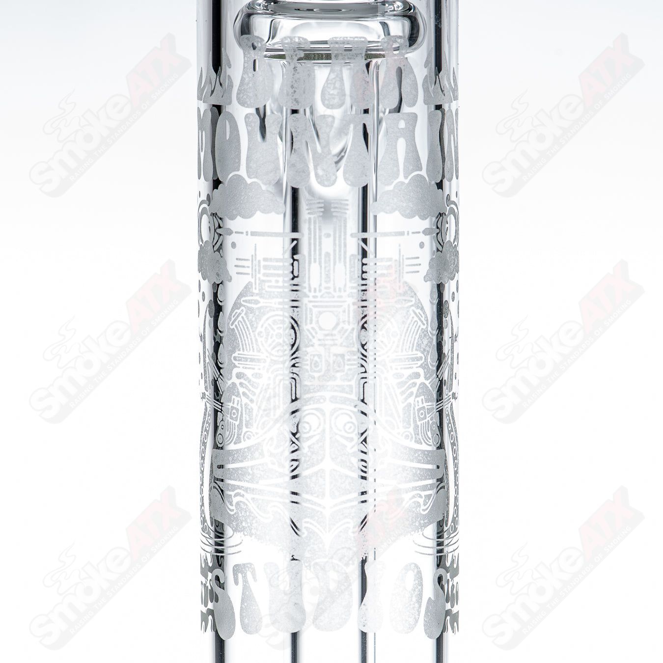 18mm King Ratchet Bubbler by Bear Mountain Studios - Smoke ATX 