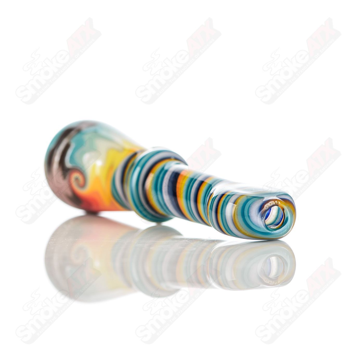 #13 Wig Wag Chillum Katy Wright Glass - Smoke ATX