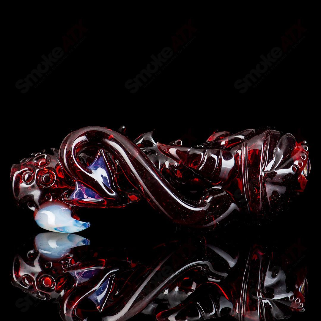 #5 Seamonster Spoon by Mako Glass - Smoke ATX 