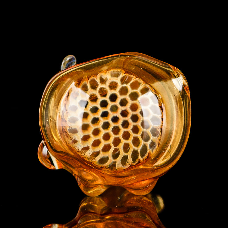 Beehive Honeycomb Spoon Hand Pipe Joe P Glass - Smoke ATX