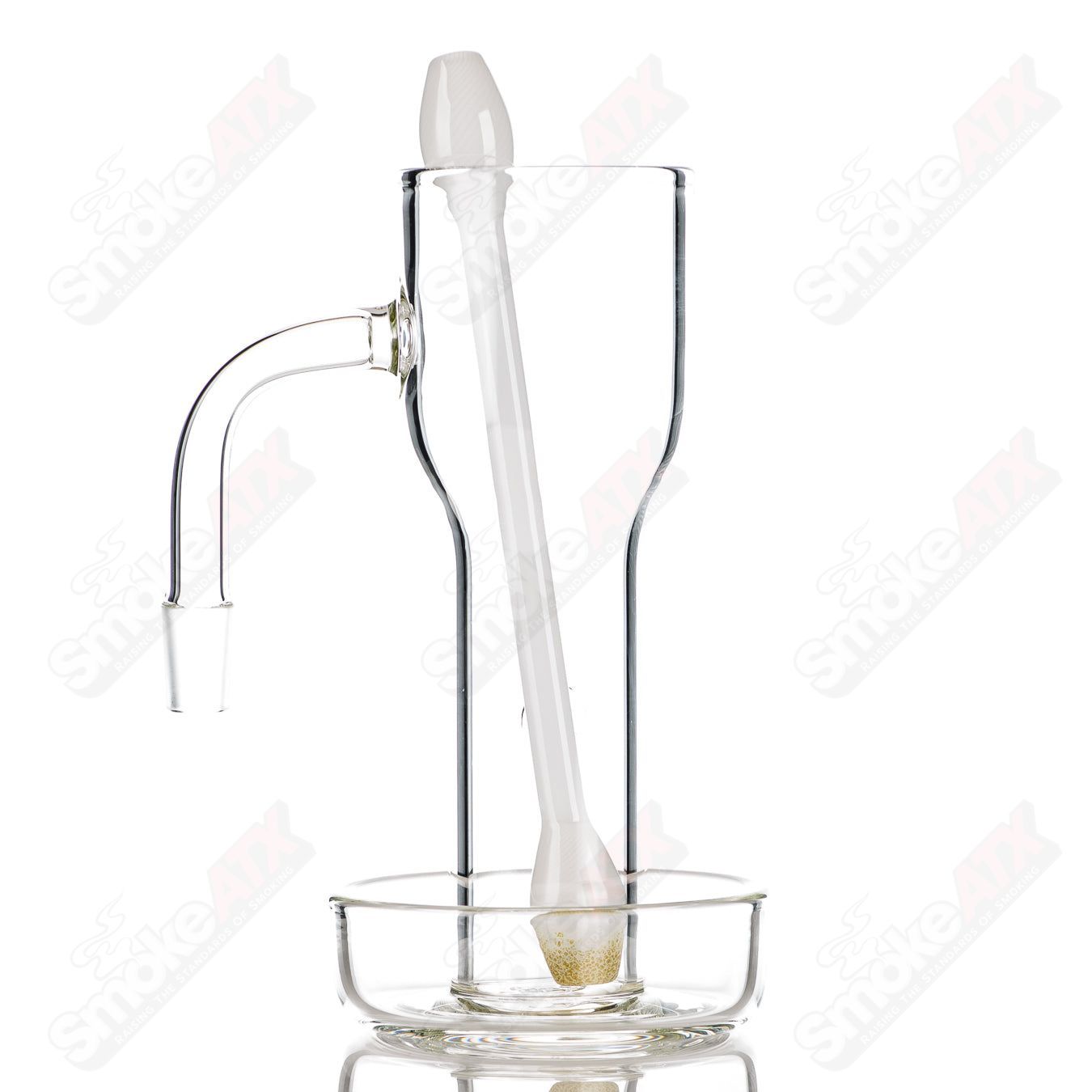 Clear Slurpin Mug w/ Q-Tip Straw Surf Rat Glass - Smoke ATX