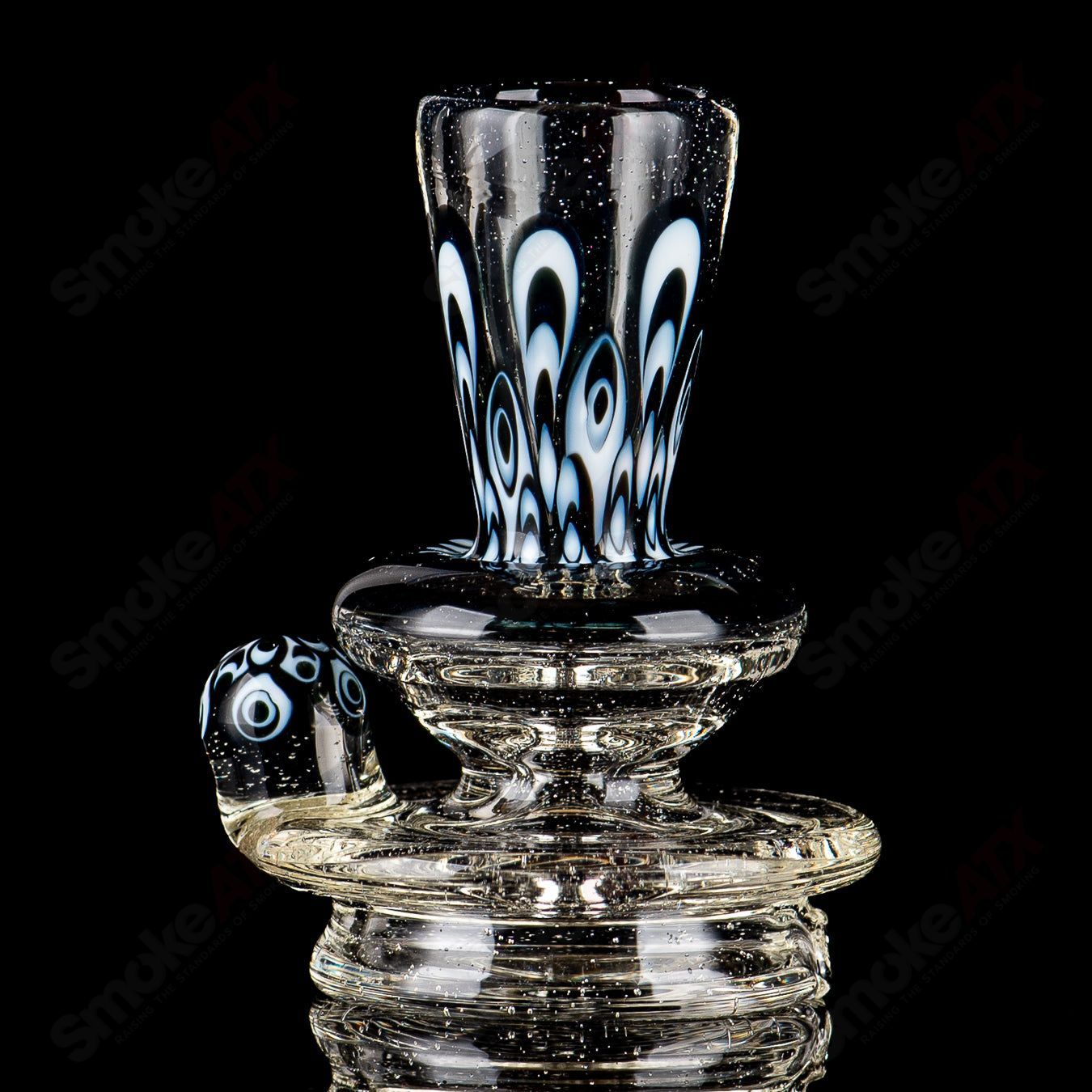 #4 UV Dot-Stack Dry Puffco Top Indo X Geoff Made - Smoke ATX