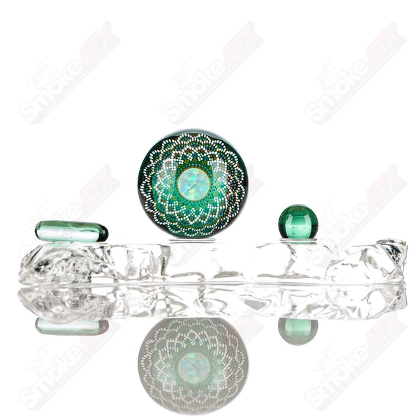 #1 Geometric Slurper Marble JH Glassworks - Smoke ATX