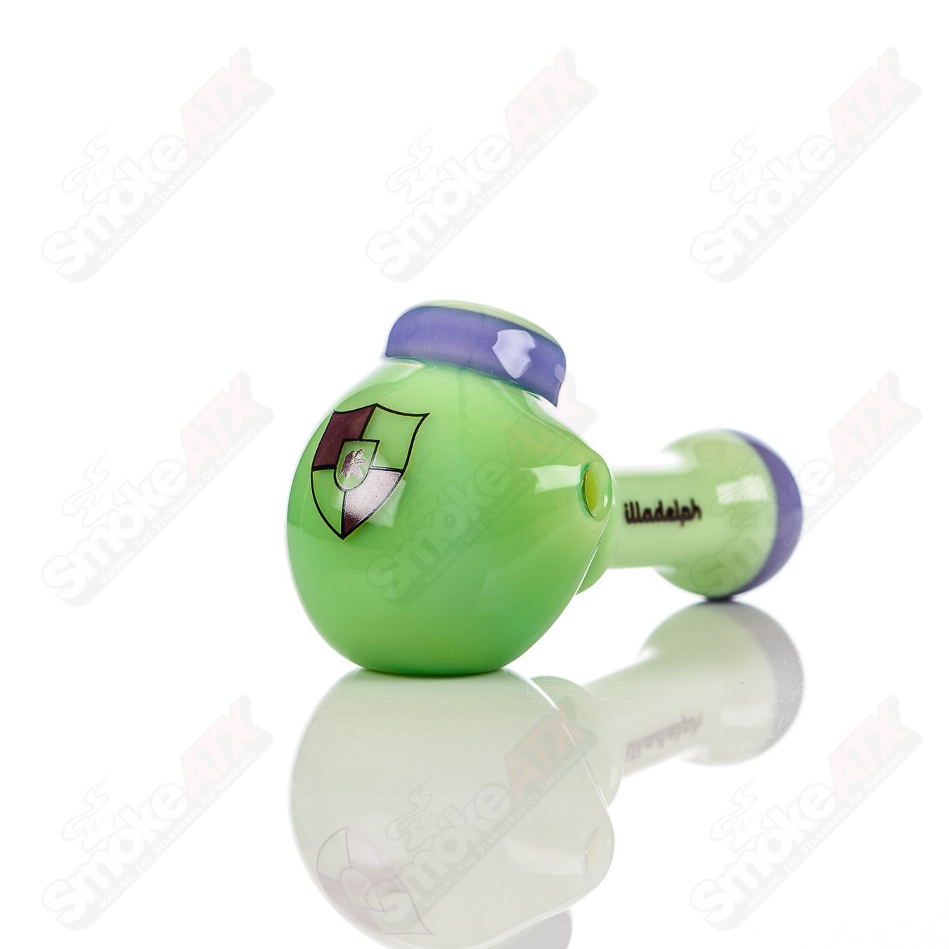 Multi Hole Spoon (Milky Green/Milky Purple) Illadelph - Smoke ATX