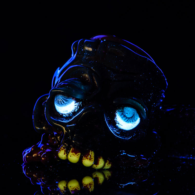 Zombie Sidecar w/ Glow Eyes Dry Pipe Ghost Glass - Smoke ATX