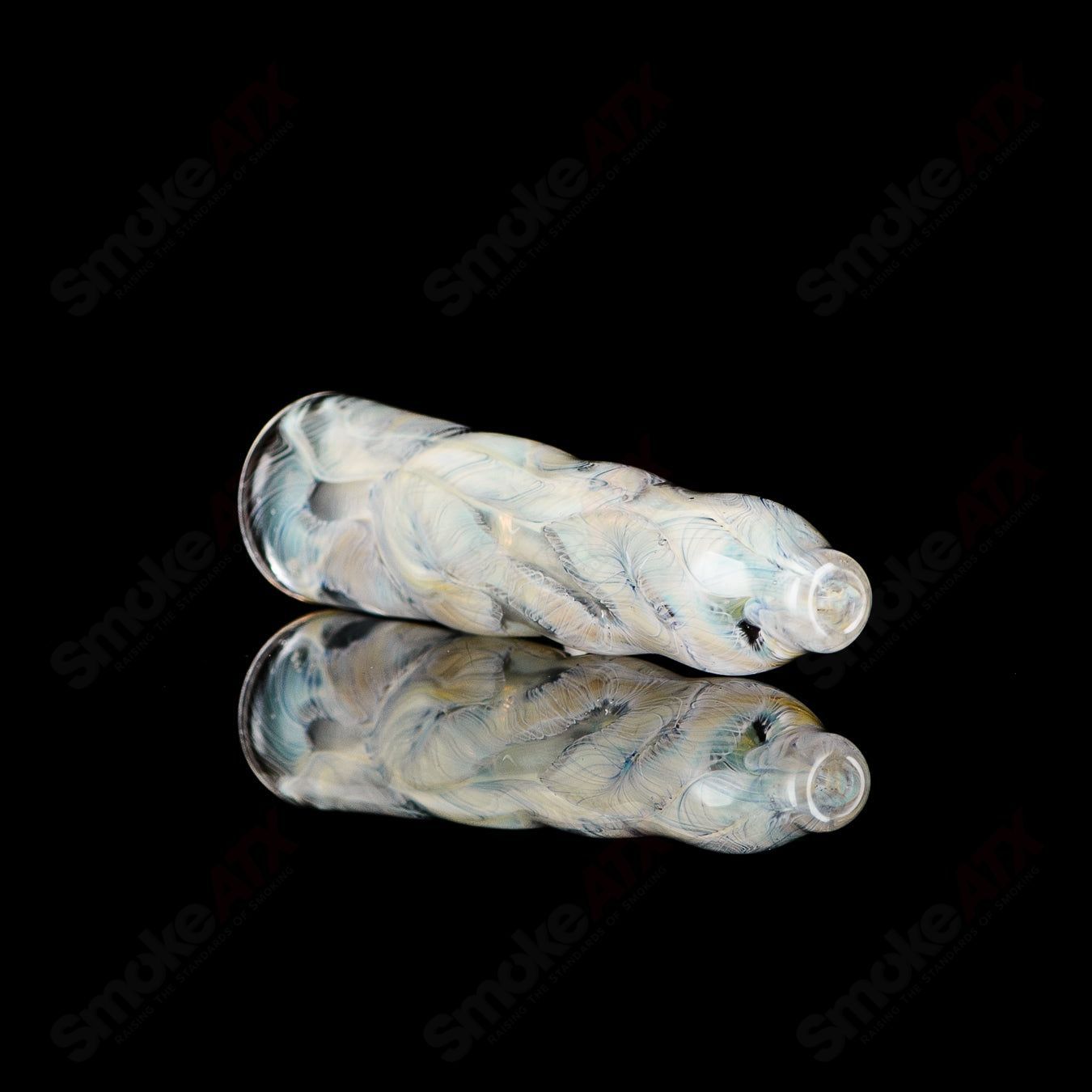 #4 I/O Worked Chillum Signed - JMK Glass - Smoke ATX