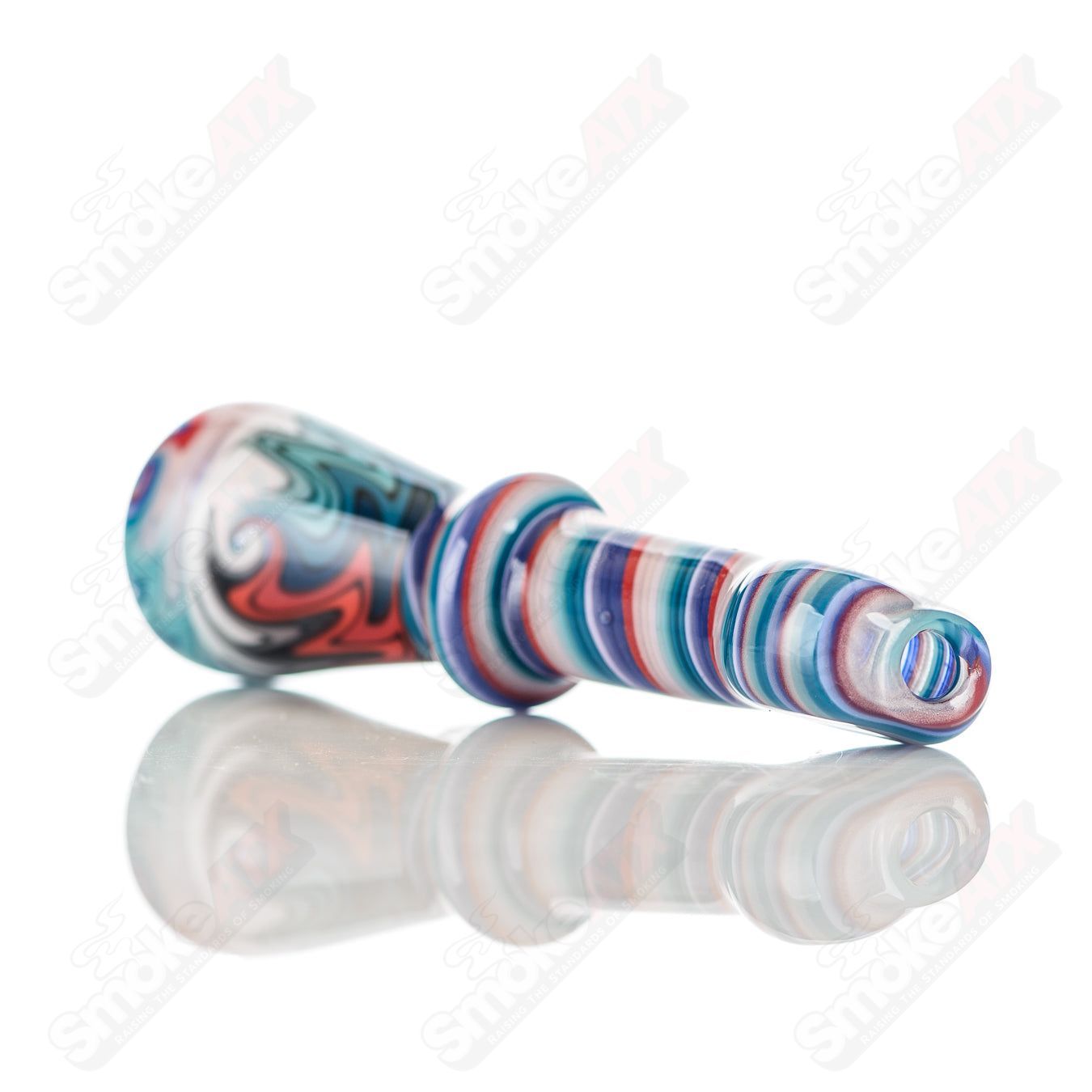 #12 Wig Wag Chillum Katy Wright Glass - Smoke ATX