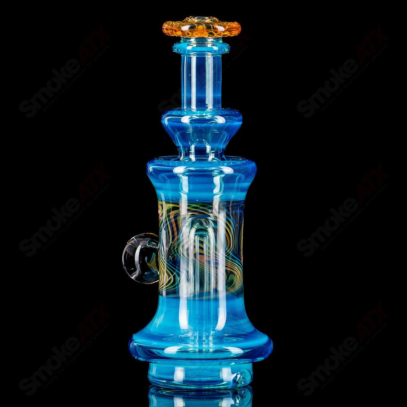 Meta-Terrania Puffco Water Top by Gatez Glass - Smoke ATX 