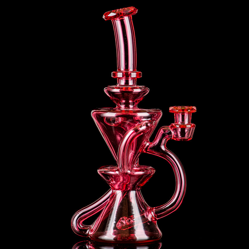 Faceted Two & Through Full-Size Recycler by Captn Chronic - Smoke ATX