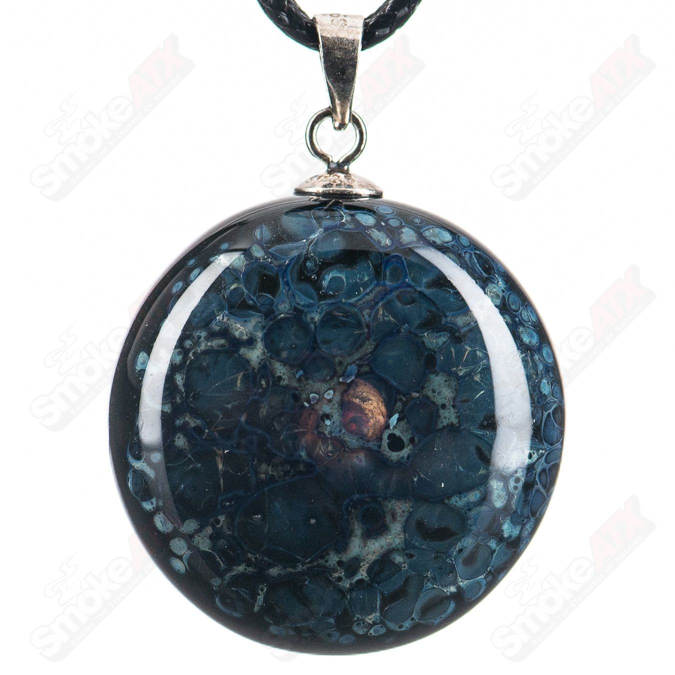 Faceted Space Pendant Eric Mort Collab Fatal Facets - Smoke ATX