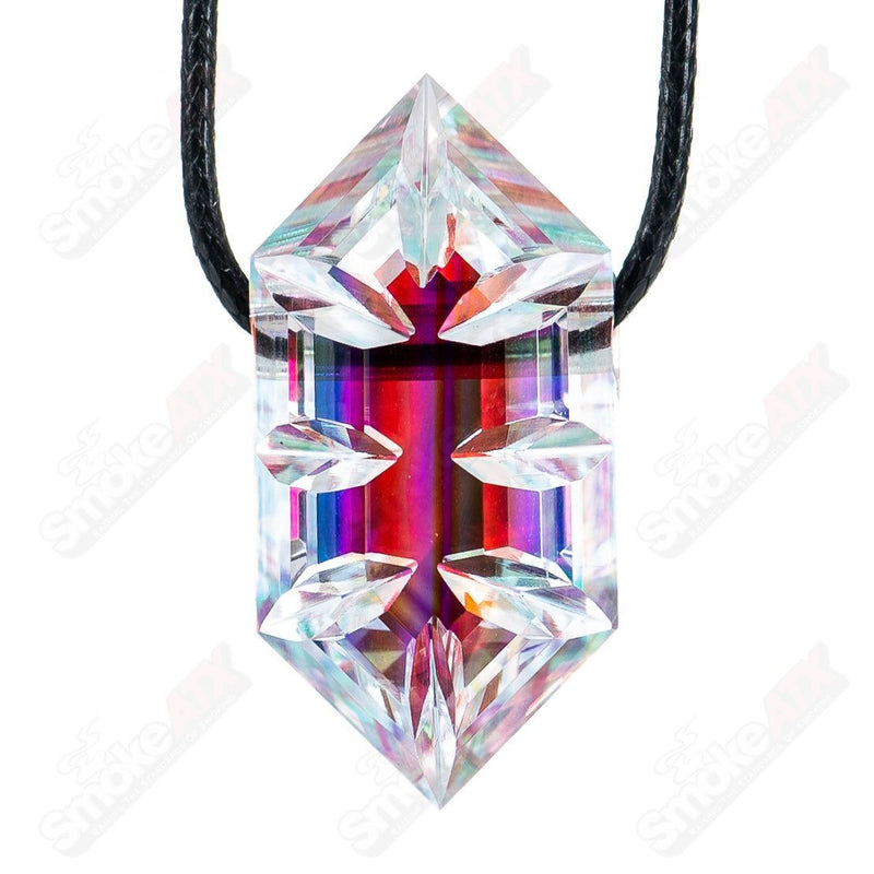 #2 Clear Double Sided Faceted Pendant by Fatal Facets