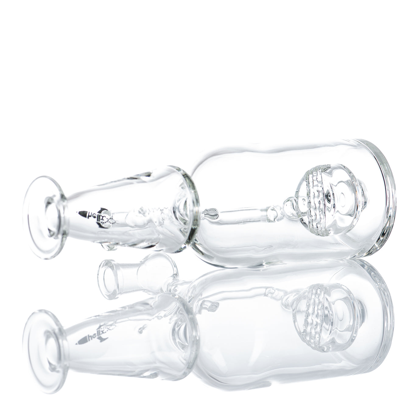 Black Label Bottle Rocket Bubbler by American Helix - Smoke ATX 
