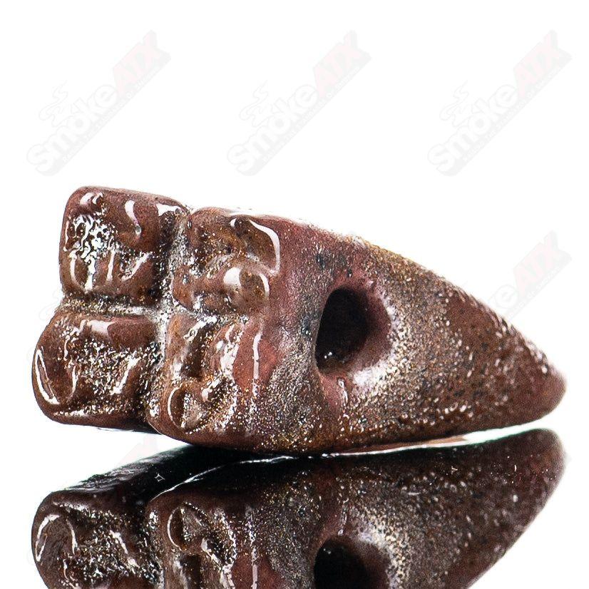 #3 Teeth Pendant Grime Glass