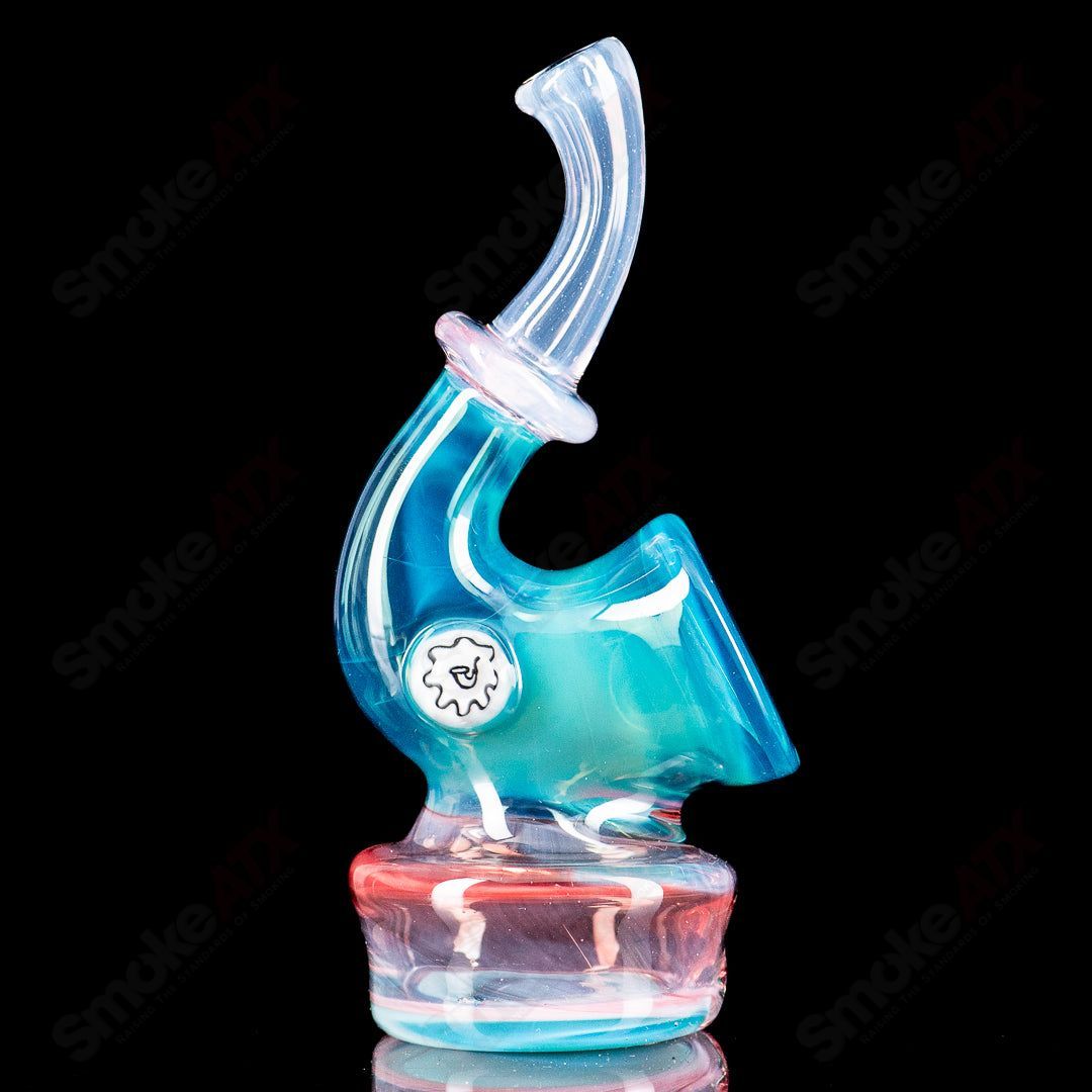 Meta Sherlock Puffco Dry Top by JMass, clear glass Puffco top with detailed Sherlock Holmes design, for Puffco vaporizer.