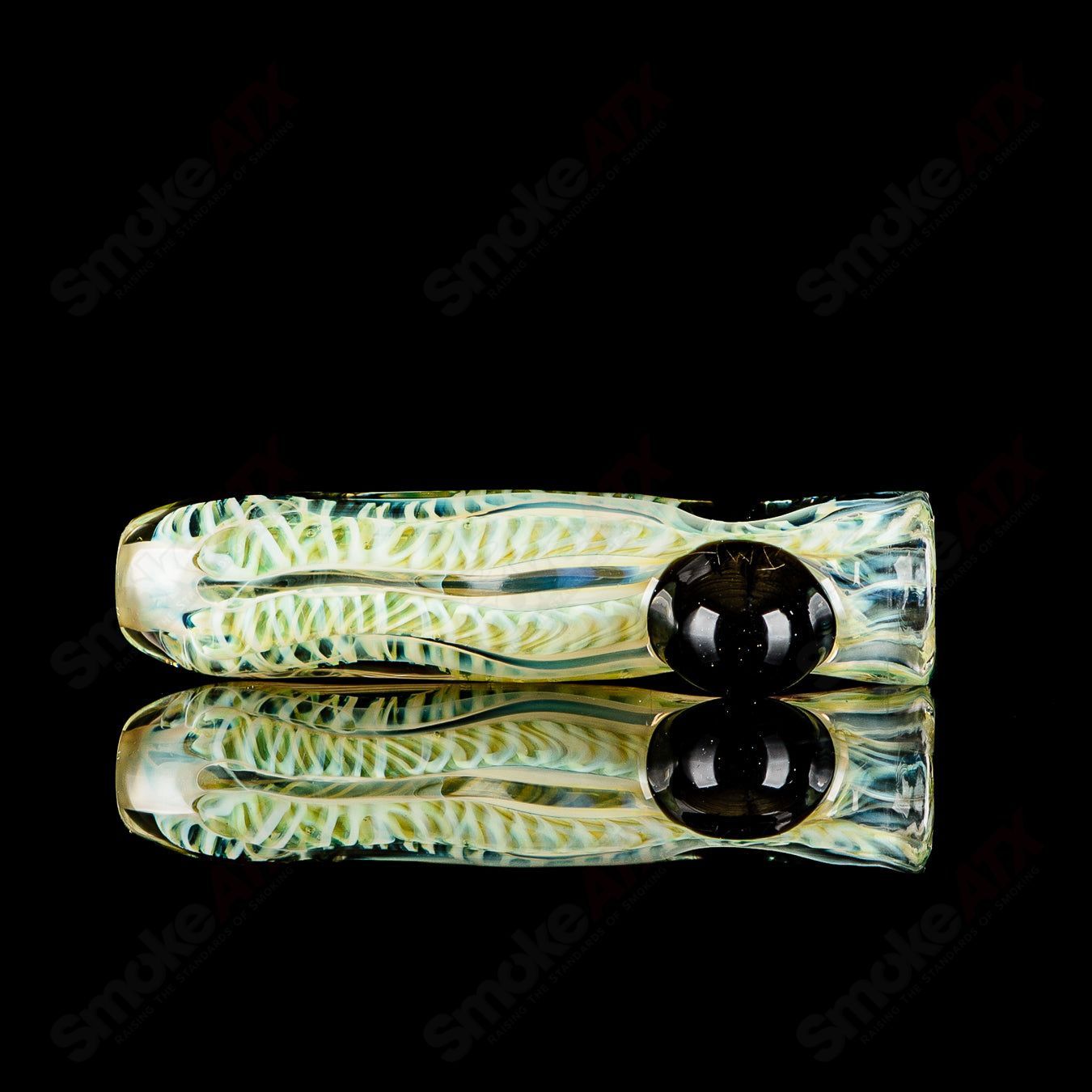 #5 I/O Worked Chillum Signed - JMK Glass - Smoke ATX