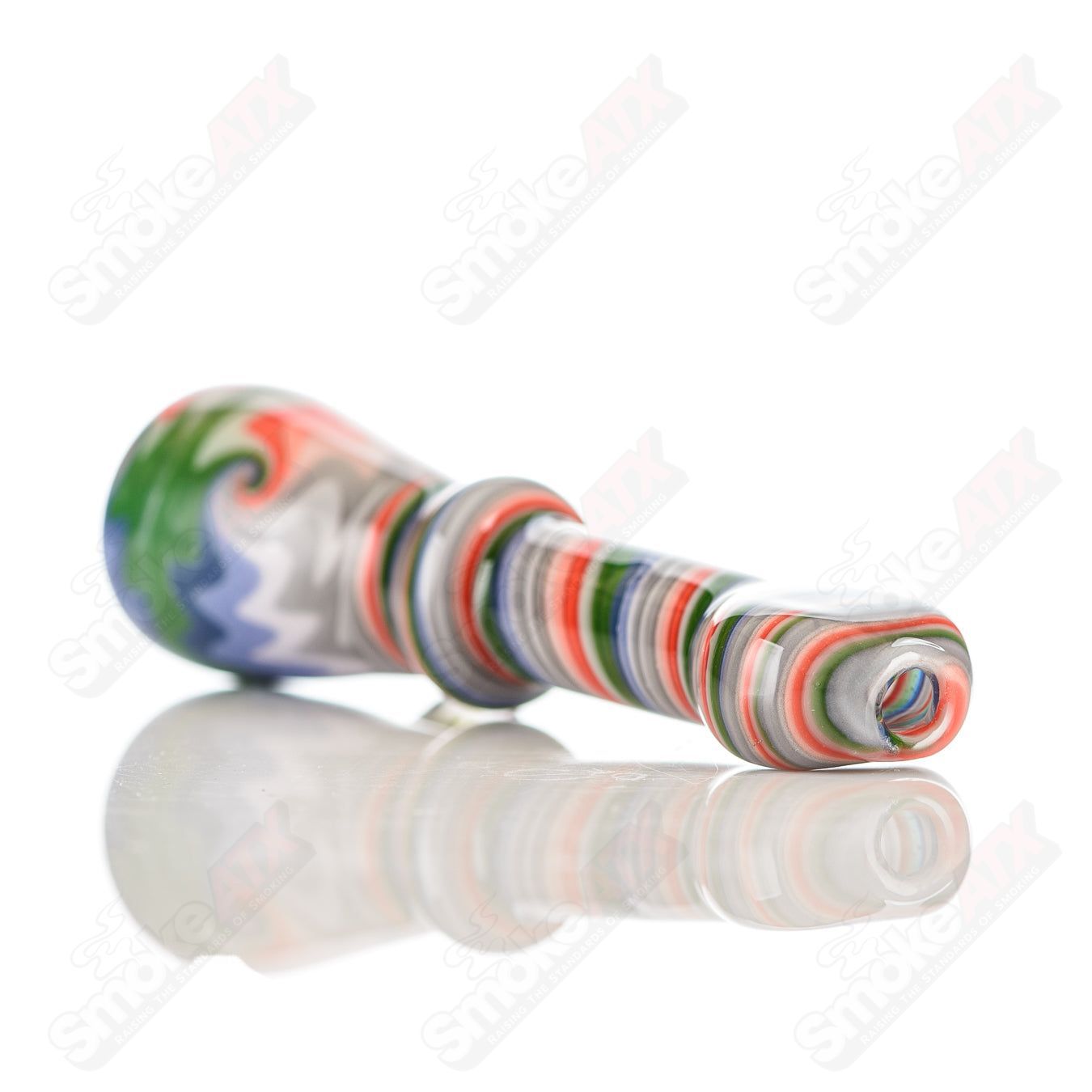 #15 Wig Wag Chillum Katy Wright Glass - Smoke ATX