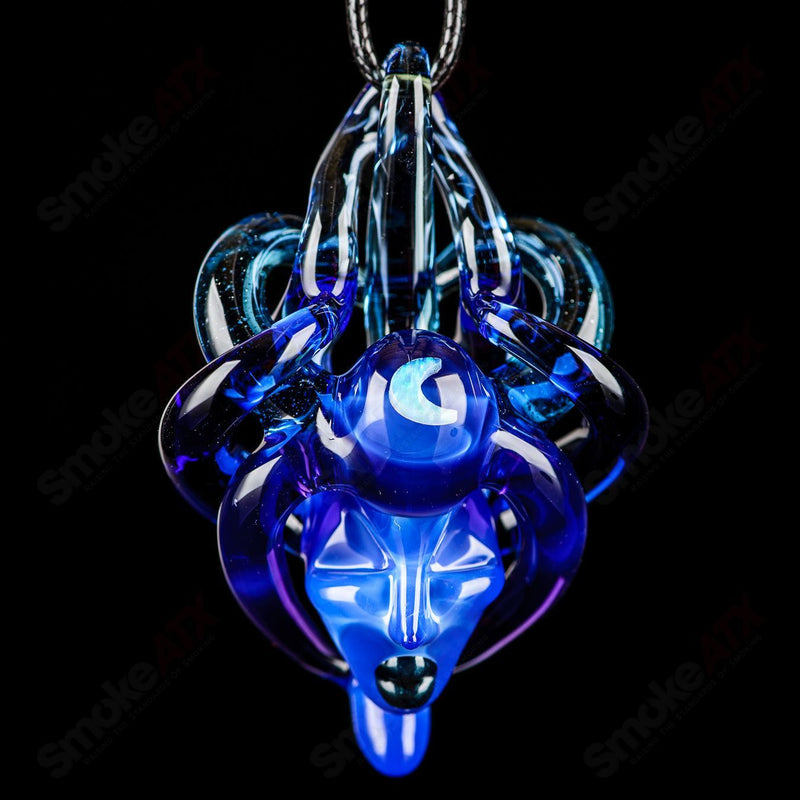 Lace Face Warrior Goddess Pendant (