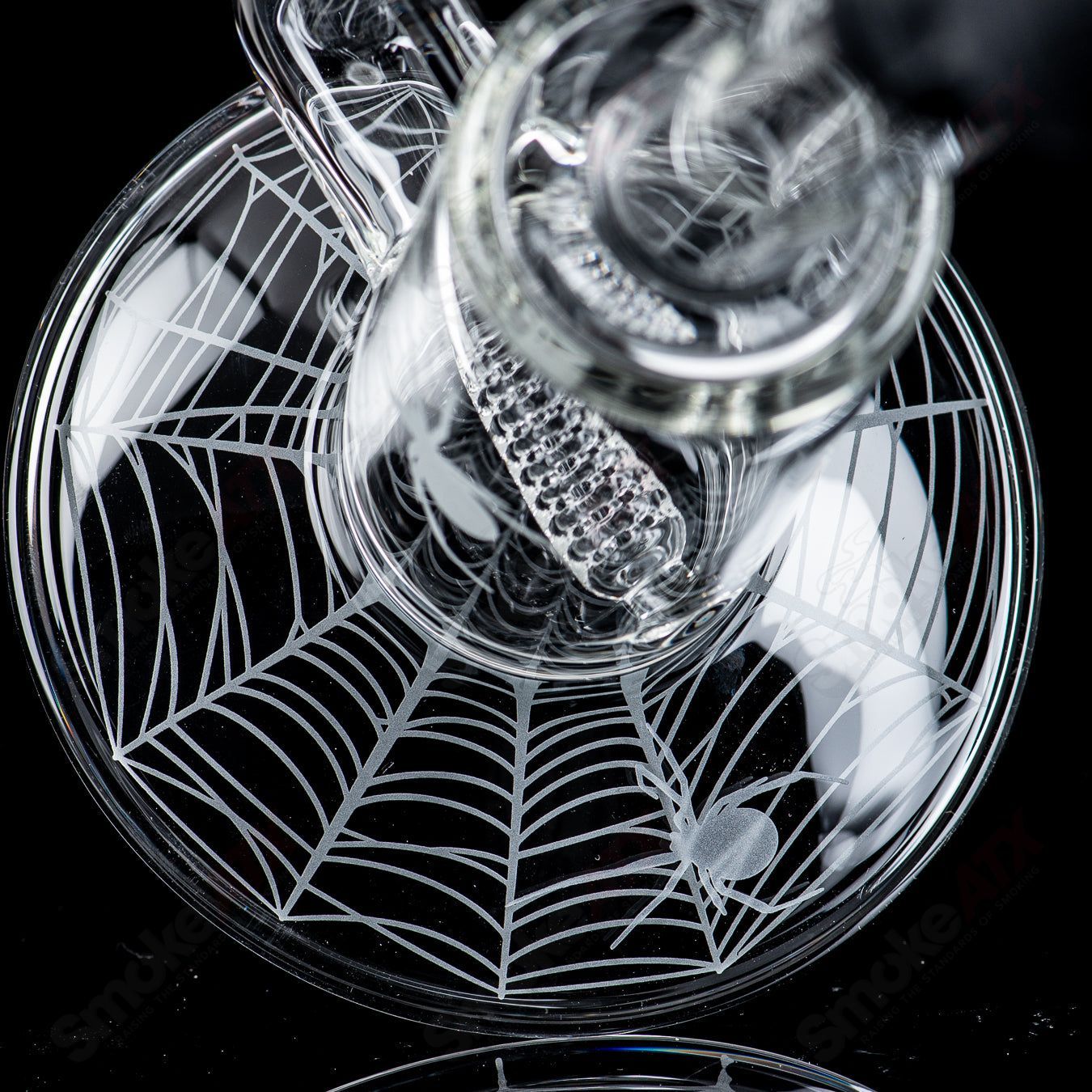 Queen Stemline Clear w/ bent neck & Halloween pattern Sovereignty - Smoke ATX 