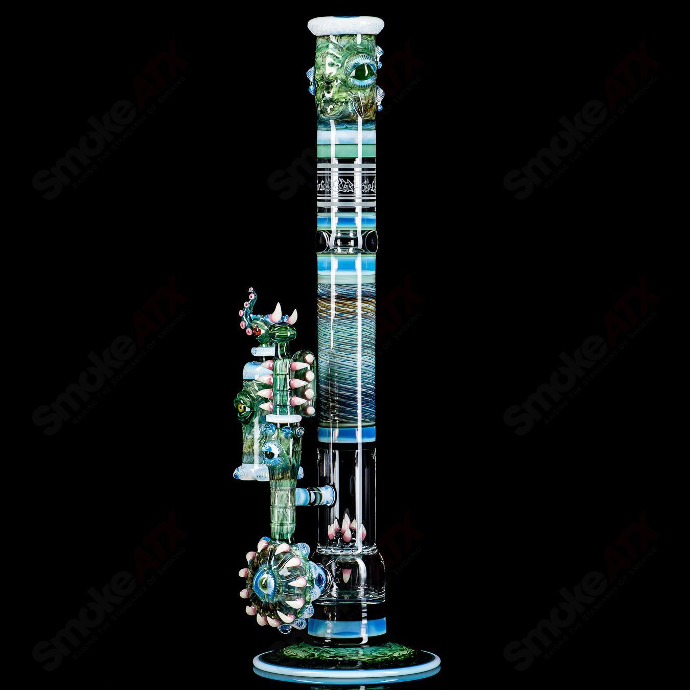 SoL-45 Lace Sphere & Dry Catcher Set by Salt x SoL Glassworks - Smoke ATX 