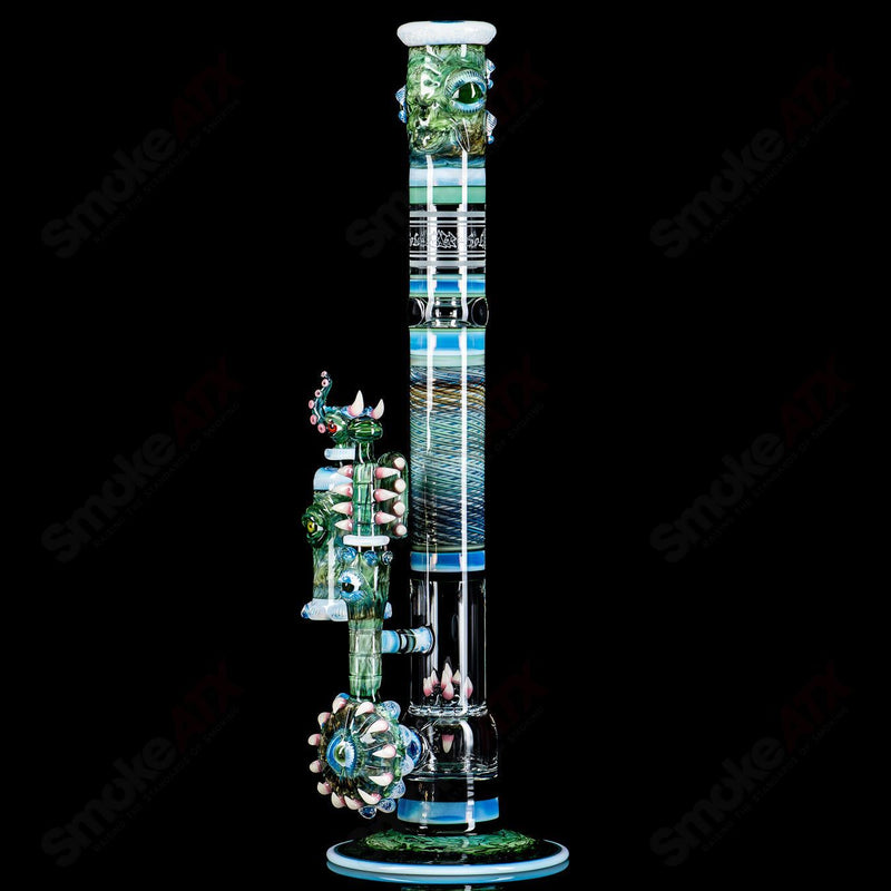 SoL-45 Lace Sphere & Dry Catcher Set by Salt x SoL Glassworks - Smoke ATX 