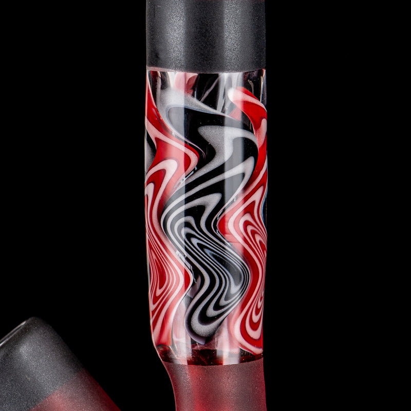 Doodle Reef Thumpie Tube w Bubble Cap by Gk Melts x Good For Now Guy Collab - Smoke ATX