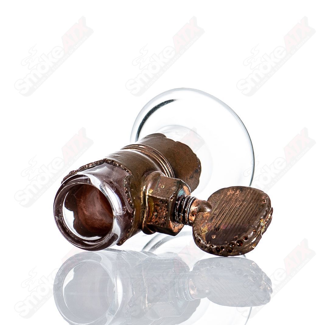 #2 14mm Plain Electroformed Dome by Snic Glass - Smoke ATX