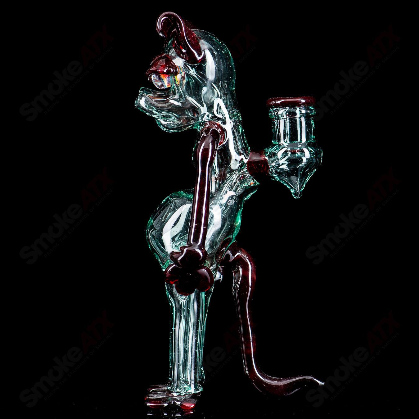 #2 Dog Rig Full Size Standing T-Tree  Glass - Smoke ATX 
