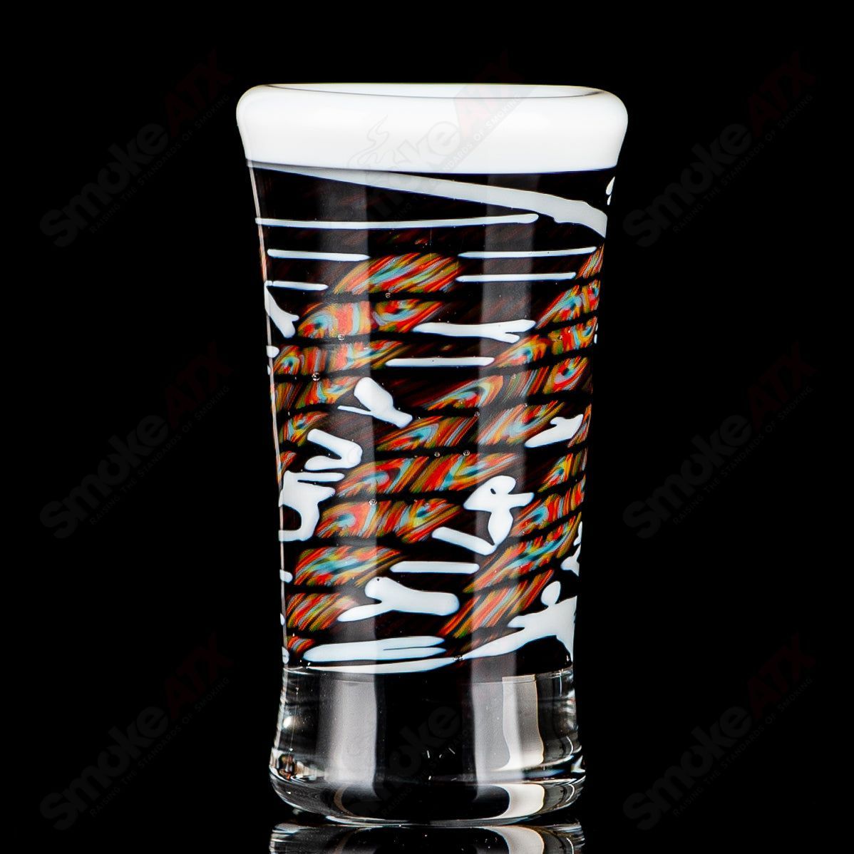 Funky Coil Wig Wag Shotglass Jake C Glass - Smoke ATX