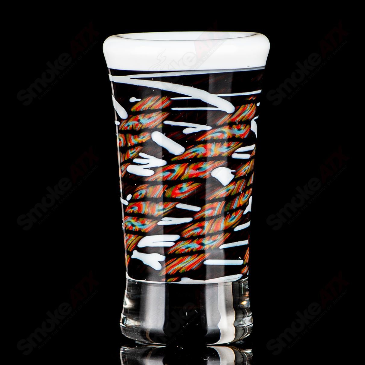 Funky Coil Wig Wag Shotglass Jake C Glass - Smoke ATX