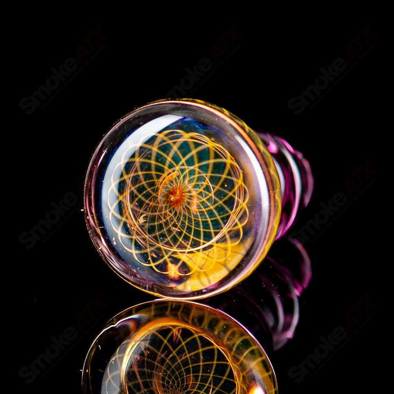 Gold Amethyst Puffco Joystick by Gatez Glass - Smoke ATX 