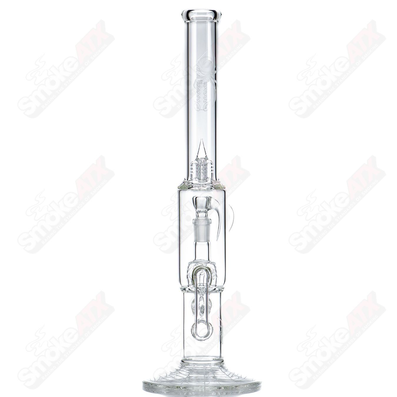 Cap Cycler DG Gline Clear w/ 38mm neck & Splashguard & Halloween pattern Sovereignty - Smoke ATX 