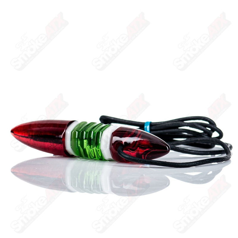 Red/White/Green Pendant Carver B - Smoke ATX 